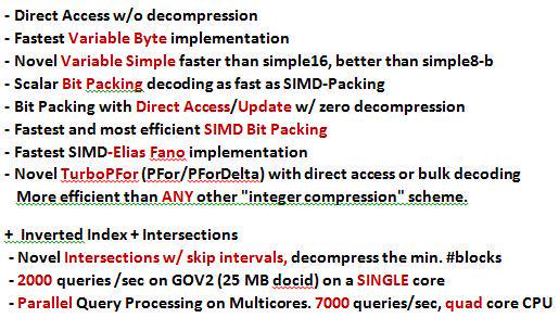 TurboPFor-Integer-Compression