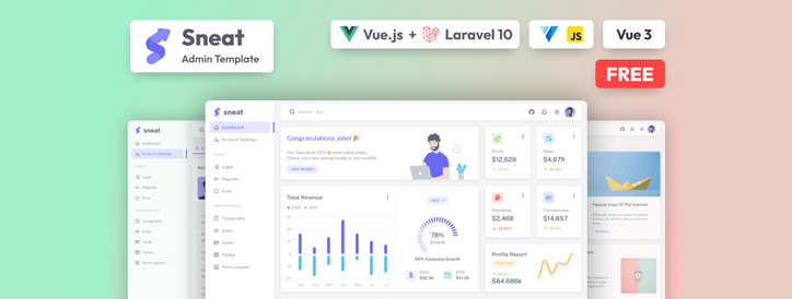sneat-vuetify-vuejs-laravel-admin-template-free