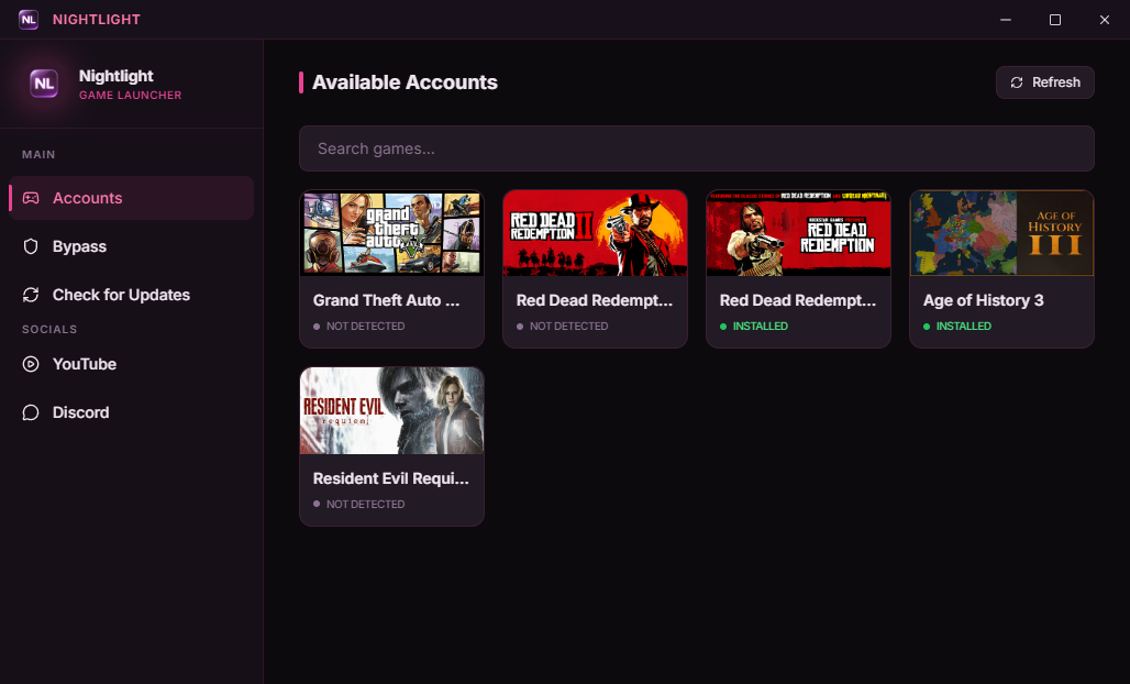 Nightlight-Launcher