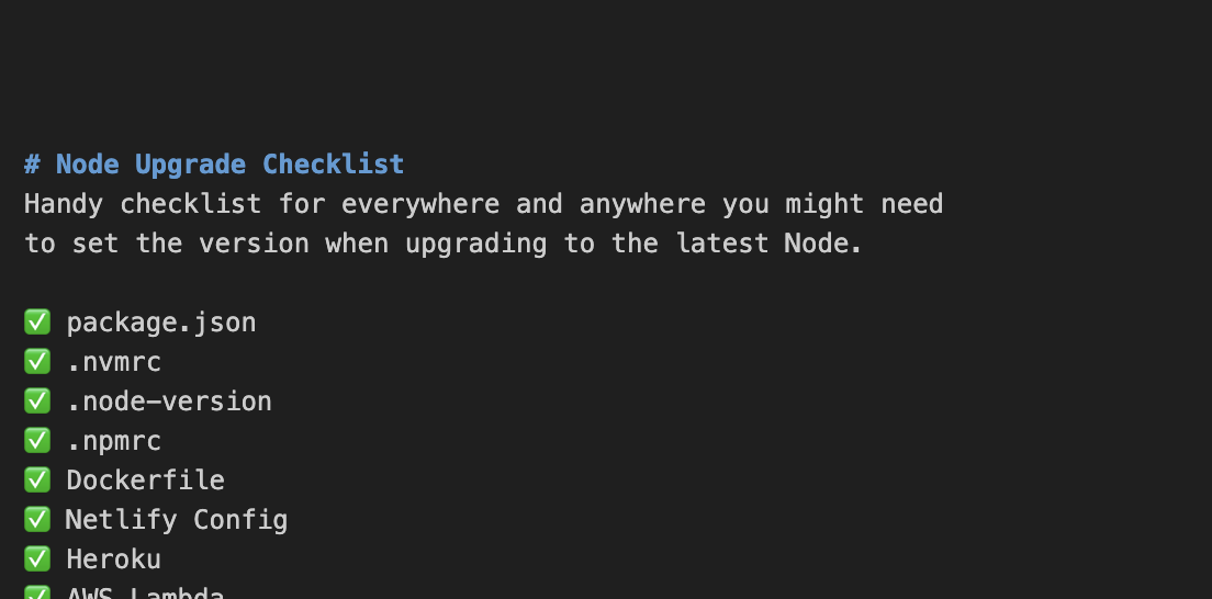 node-upgrade-checklist