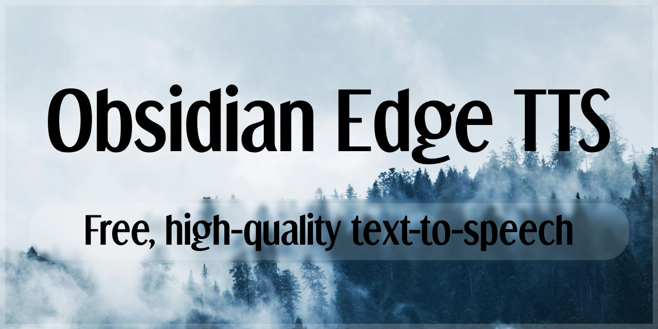 obsidian-edge-tts