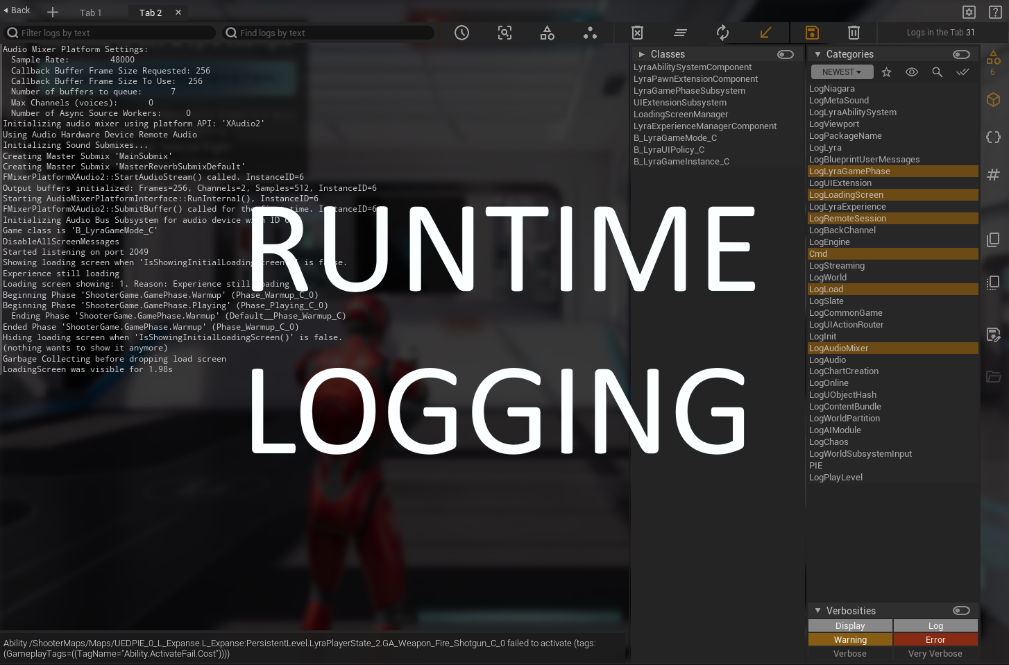 Advanced-Runtime-Logging-GLS-UE5