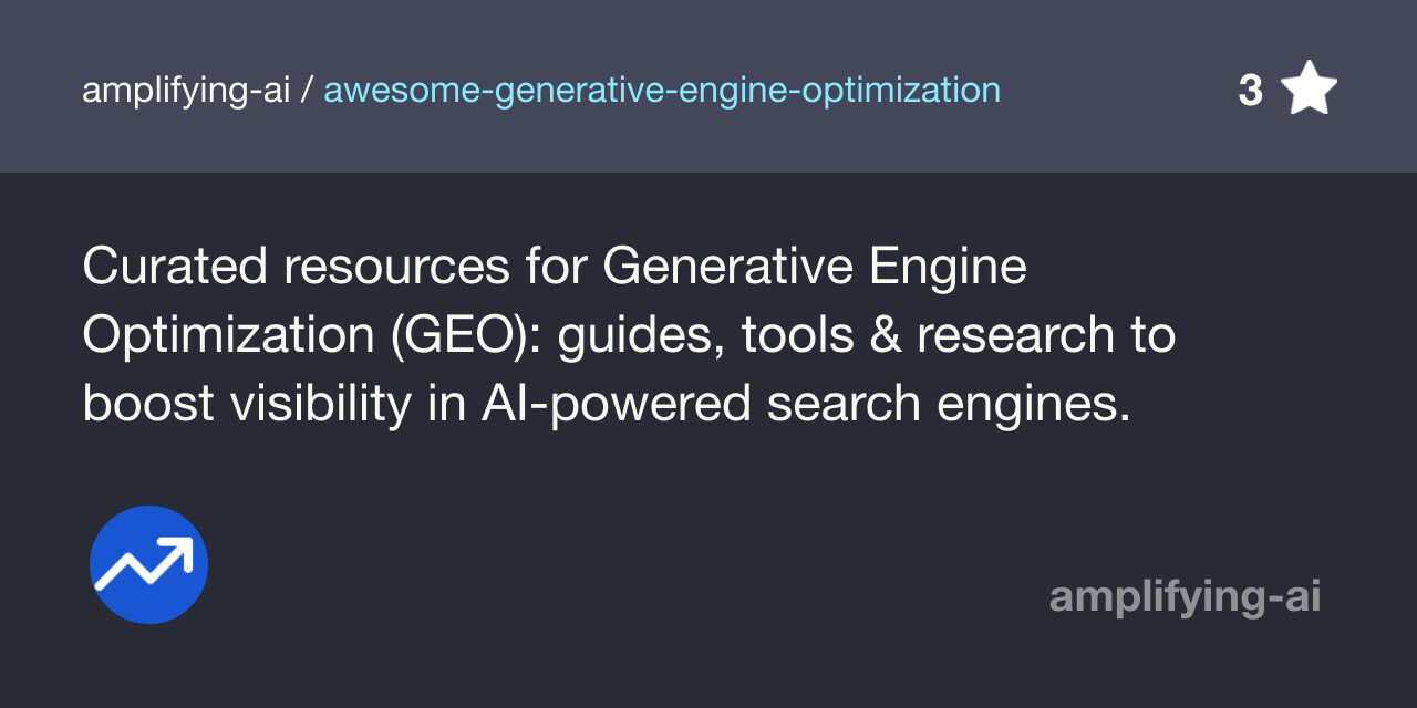 awesome-generative-engine-optimization